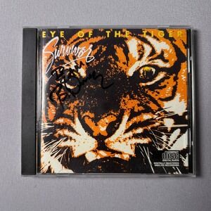 Survivor Eye of the Tiger CD Signed Autographed 1990 Volcano 32011-2 Rock Music